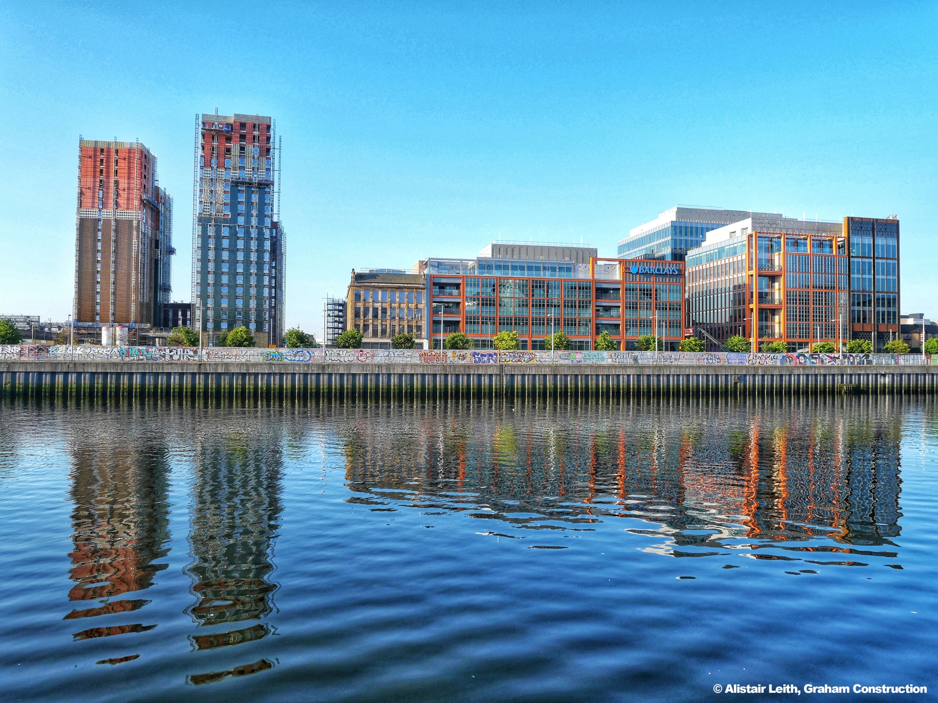 Building 5 coming to life at Buchanan Wharf