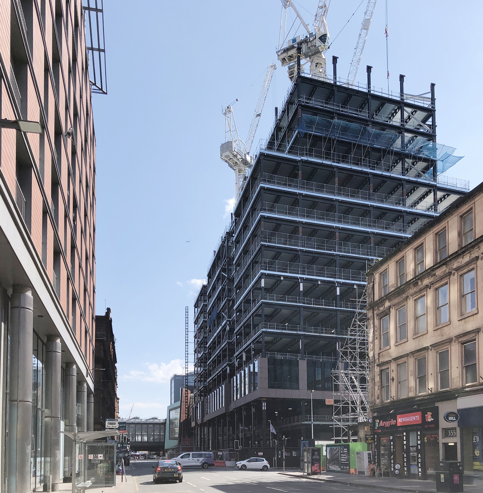 JP Morgan in Argyle Street takes shape