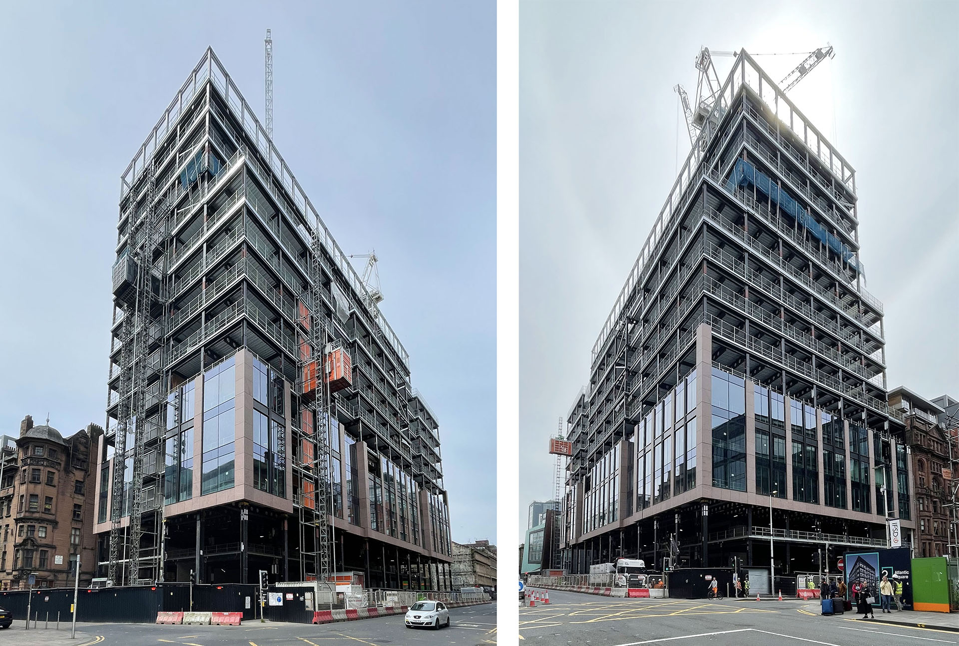 Topping out ceremony at JP Morgan building